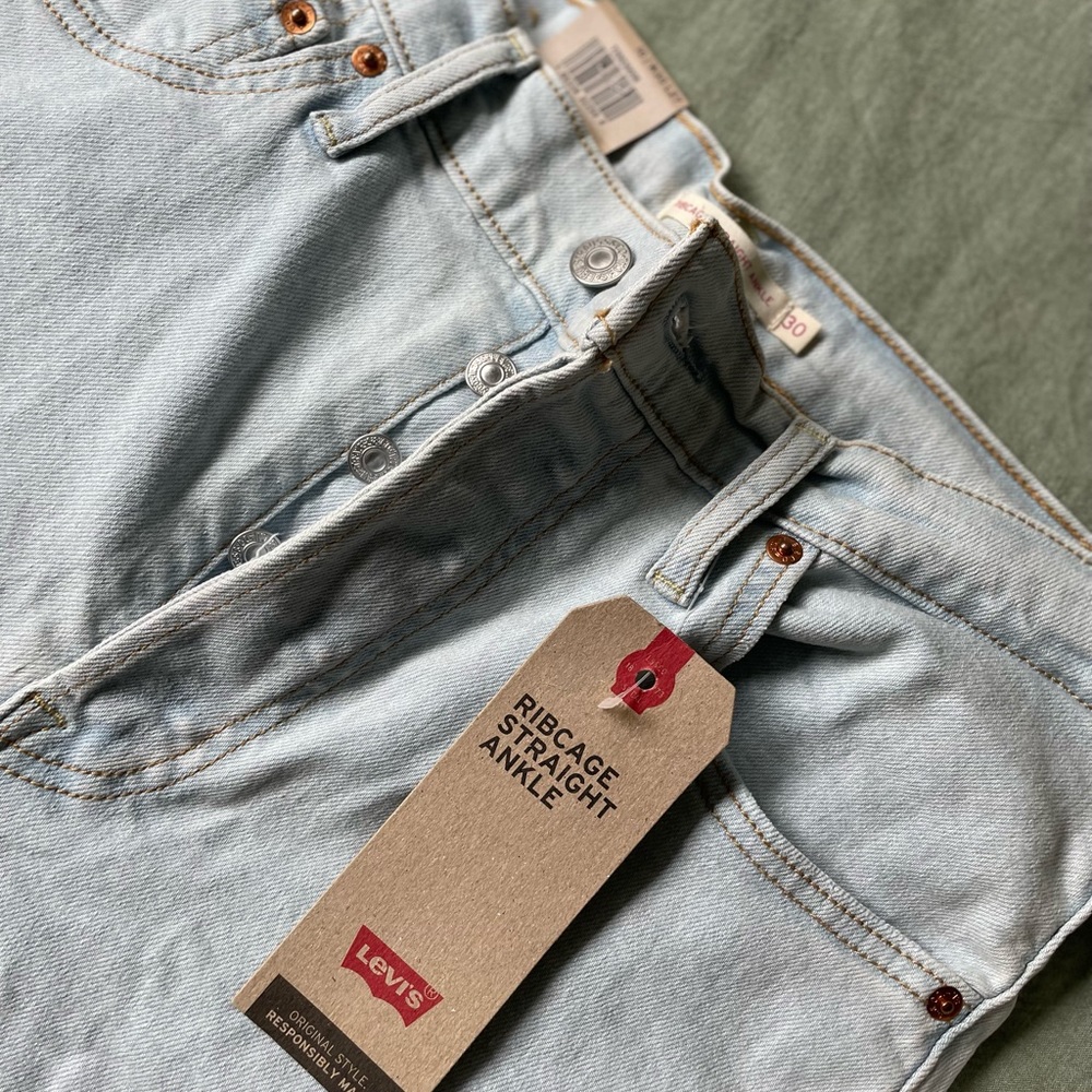 Ribcage straight ankle Levi’s never worn